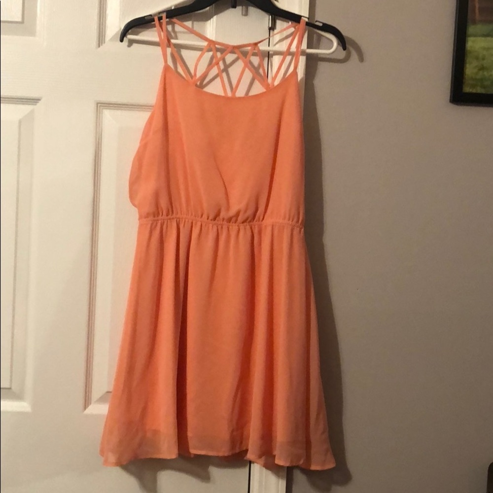 Coral Flowy Dress